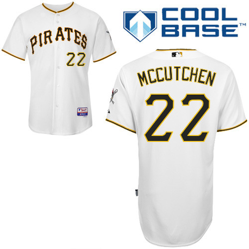 Andrew McCutchen #22 MLB Jersey-Pittsburgh Pirates Men's Authentic Home White Cool Base Baseball Jersey